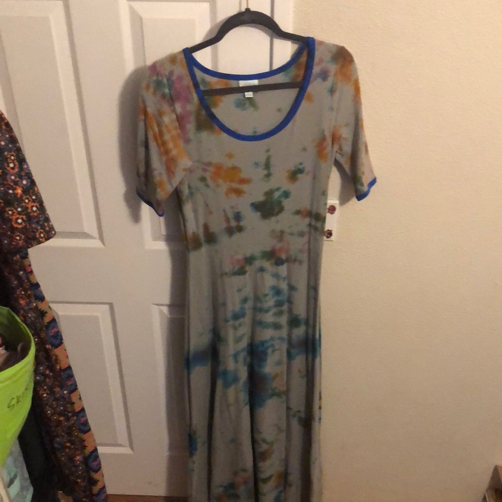 Lularoe L custom Tie-dye Ana NWOT